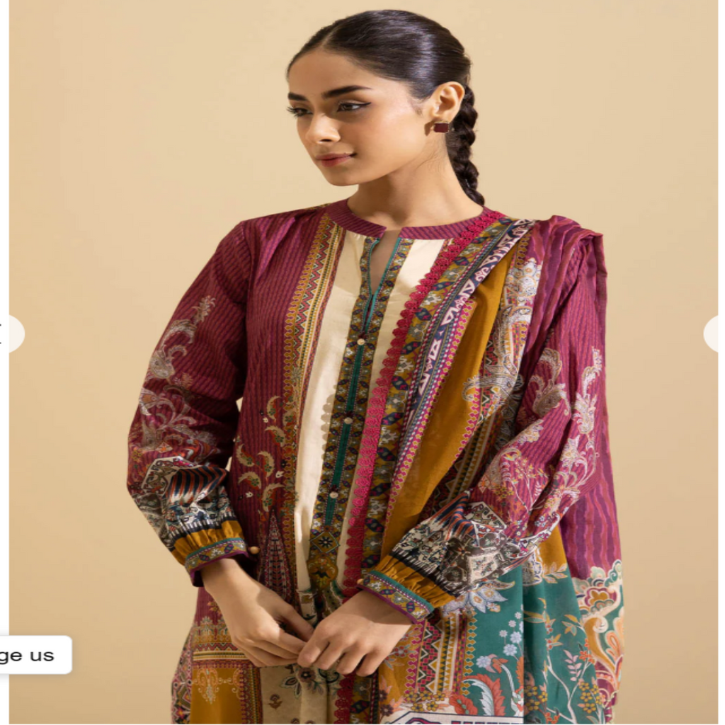 Sapphire Daily - 3 Piece Printed Lawn Suit (U2-DAYZ22V2-33WS)